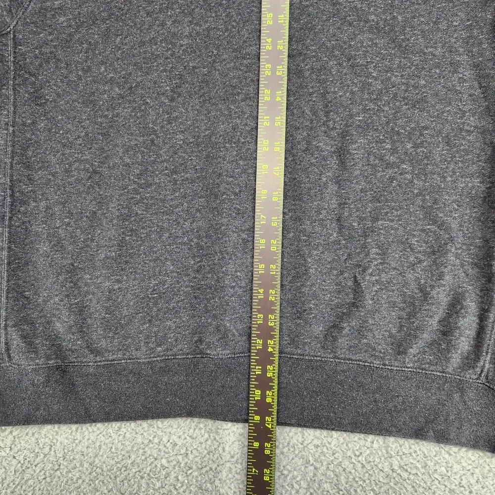 Nike Swoosh Splatter Logo Sweatshirt Mens L Gray Crewneck Pullover